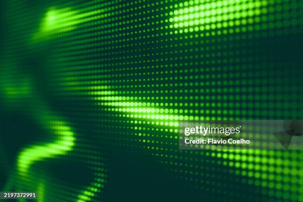 3d neon green halftone screen - halftone screen stock pictures, royalty-free photos & images