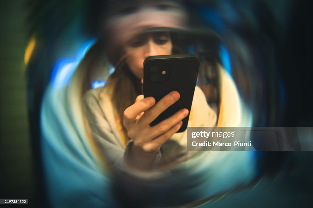 Abstract View of Social Media Immersion