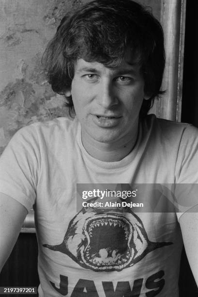 American director Steven Spielberg, shortly after he completed his movie Jaws, September, 1975.