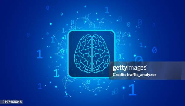 brain - artificial intelligence - natural language processing stock illustrations