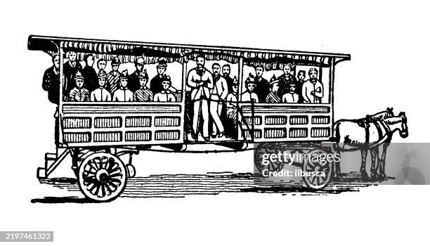 ilustraciones, imágenes clip art, dibujos animados e iconos de stock de carro evangélico - coche-de-caballos