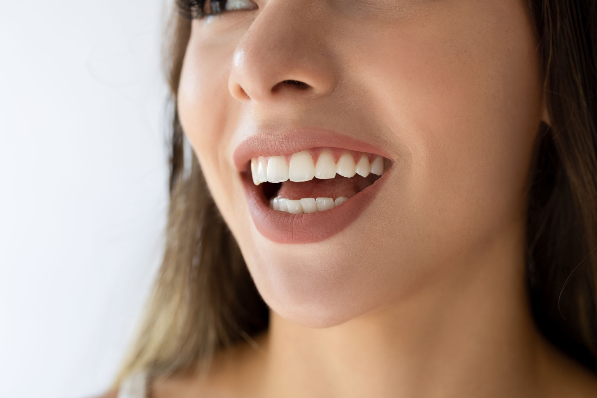 smiling person teeth