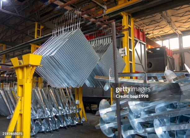 raw materials before go through the hot-dip galvanizing process. - making pickles stock pictures, royalty-free photos & images