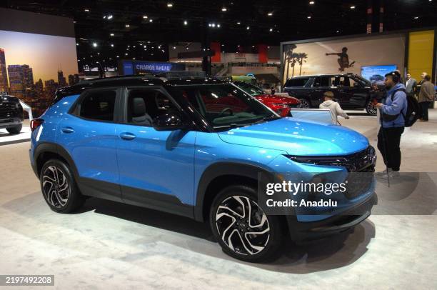 Chevrolet has unveiled the all-new 2025 Chevrolet Trailblazer during the Chicago Auto Show at McCormick Place in Chicago, Illinois, United States on...