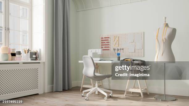 taller de estudio tienda - estudio de diseño de modas fotografías e imágenes de stock