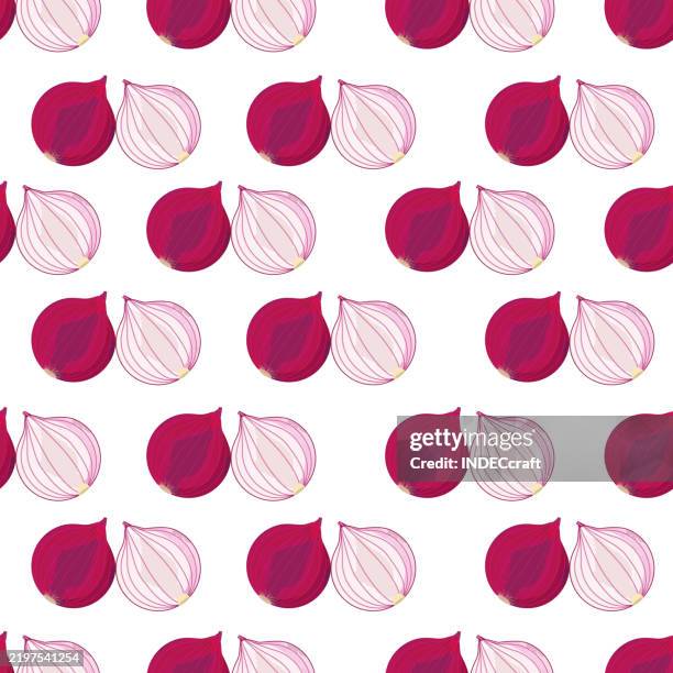 onion seamless pattern - french onion soup stock illustrations