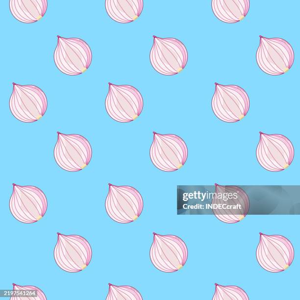onion seamless pattern - french onion soup stock illustrations