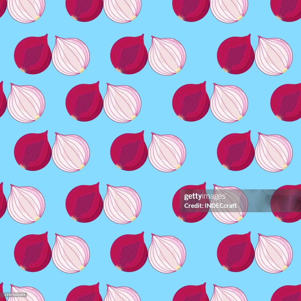 Onion seamless pattern