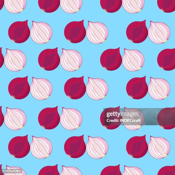 onion seamless pattern - french onion soup stock illustrations
