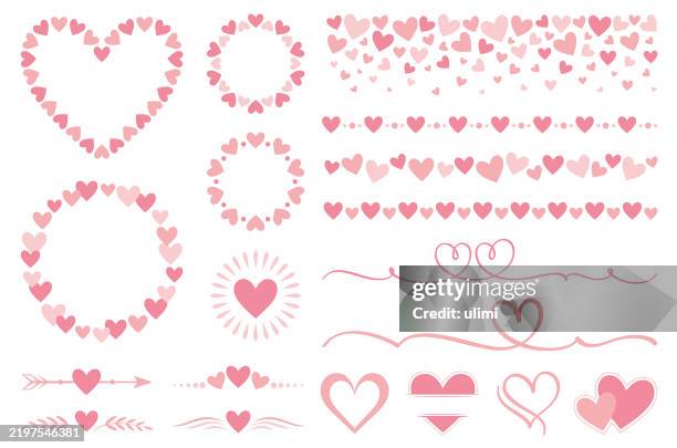 hearts - heart frame stock illustrations