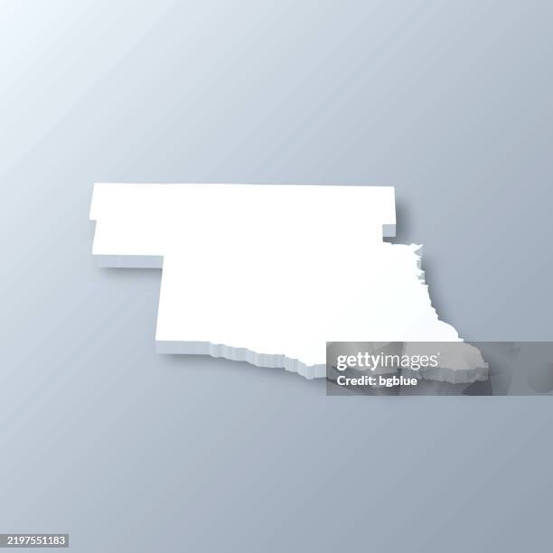 pike county, arkansas. 3d map on gray background - murfreesboro tennessee stock illustrations