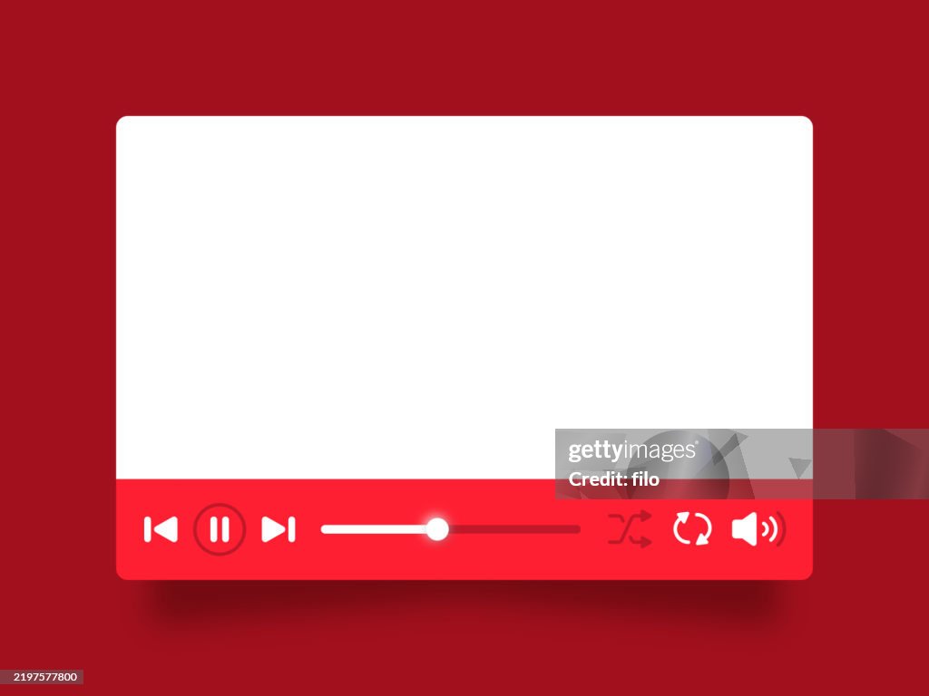 Abstract Video Player Interface Video Player Interface High-Res Vector Graphic - Getty Images