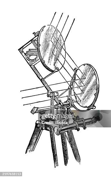 signaling heliograph - alternative process stock illustrations stock illustrations