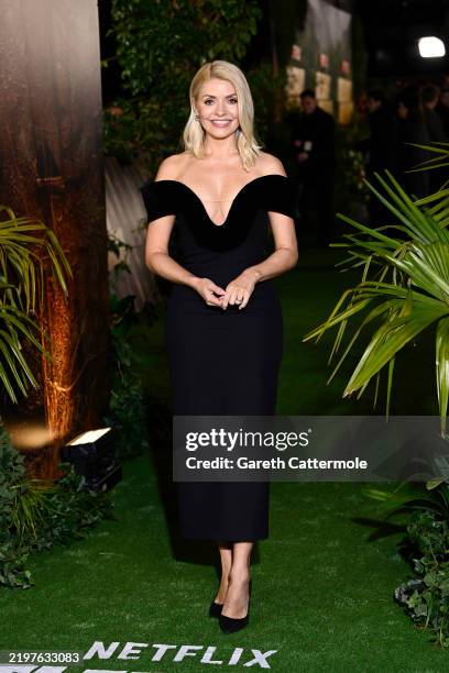Holly Willoughby attends the "Celebrity Bear Hunt" Special Screening at the Odeon West End on February 04, 2025 in London, England.