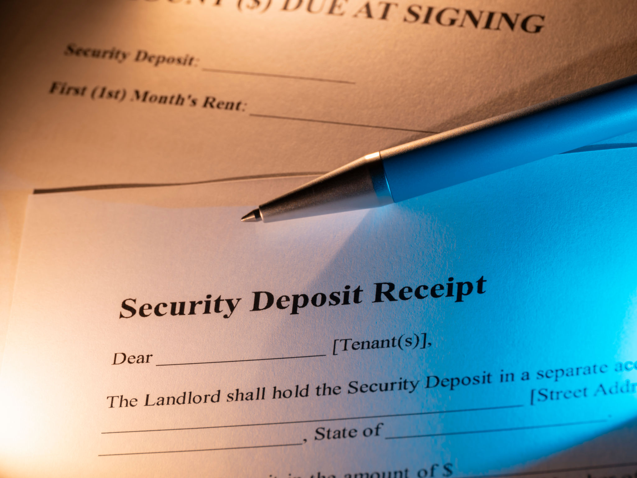 security deposit agreement