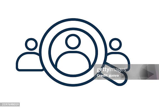user inventory icon. talent recruitment icon, talent search icon. - nominee icon stock illustrations