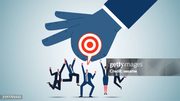 Task And Target Setting Business Or Career Goals Giving New Goals And New Tasks To The ...