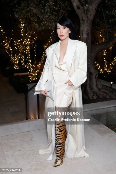 Christine Chiu attends the Fashion Trust U.S. Cocktail Event in Los Angeles to Celebrate the FTUS 2025 Finalists at Private Residence on February 04,...