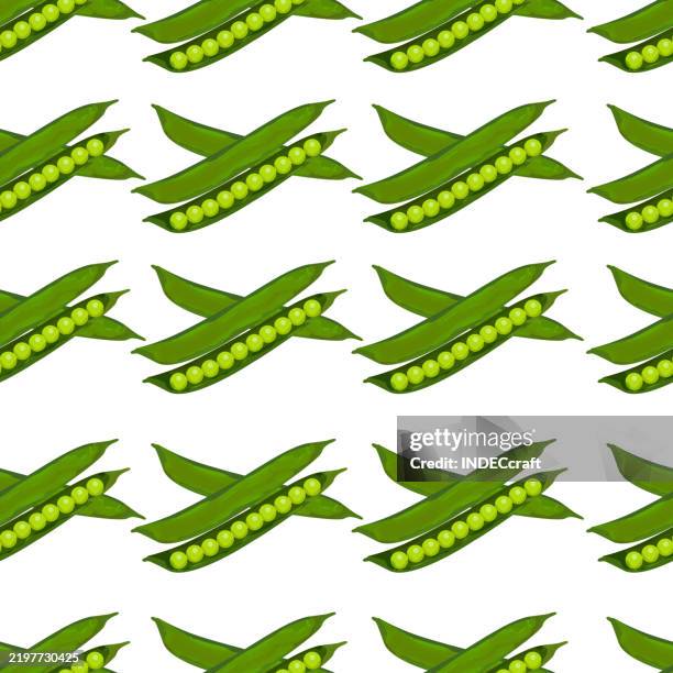 green peas seamless pattern - green plain studio background stock illustrations