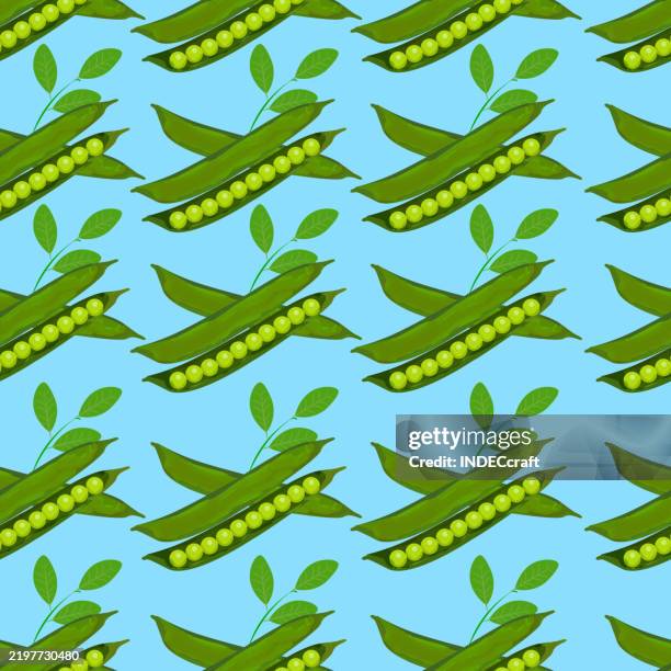 green peas seamless pattern - green plain studio background stock illustrations