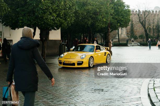 porsche 997 gt2 - porsche stock pictures, royalty-free photos & images