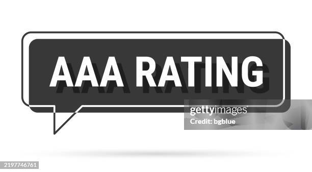 aaa rating - 3d black speech bubble on white background - nascar logo stock illustrations