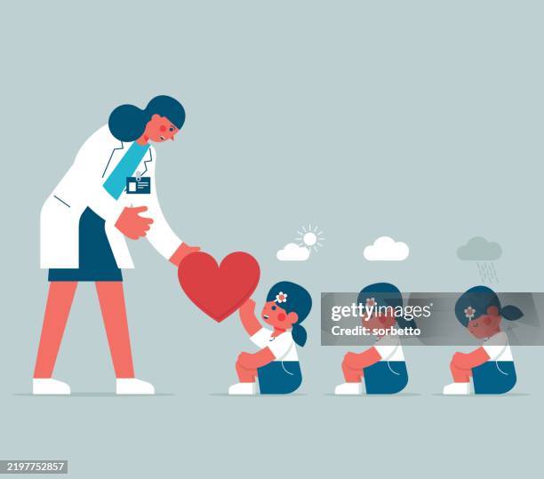 emotional support - generational work force stock illustrations
