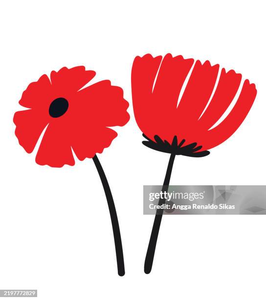 illustrations, cliparts, dessins animés et icônes de graphiques de fleurs de coquelicot groovy pour affiche, t-shirt, cartes et divers produits imprimés - coquelicot