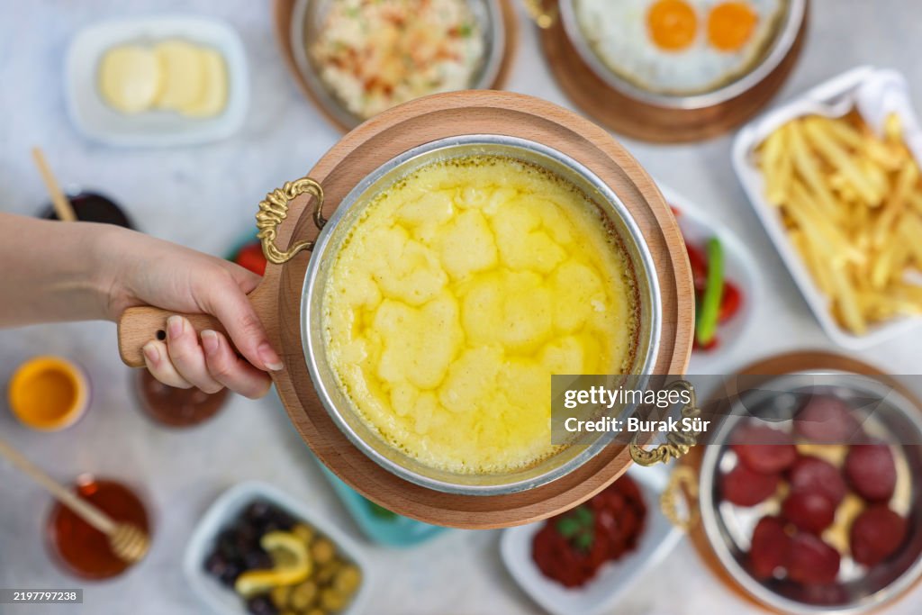 Breakfast Table and Kuymak