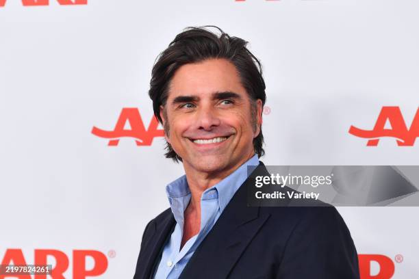 John Stamos at the AARP Annual Movies For Grownups Awards held at Beverly Wilshire, a Four Seasons Hotel on February 8, 2025 in Los Angeles,...