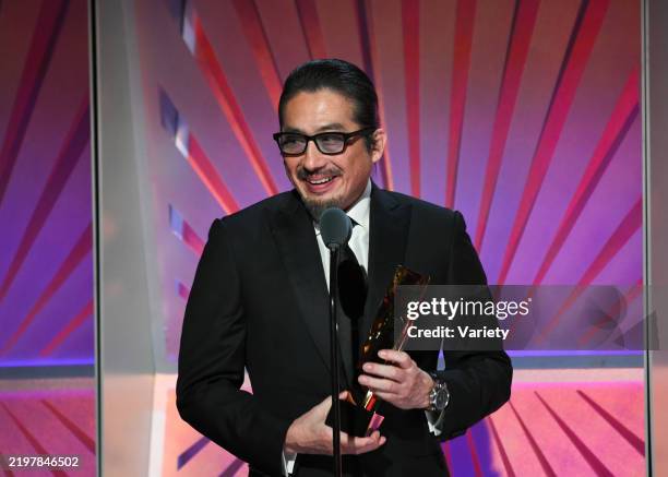 Hiroyuki Sanada at the AARP Annual Movies For Grownups Awards held at Beverly Wilshire, a Four Seasons Hotel on February 8, 2025 in Los Angeles,...