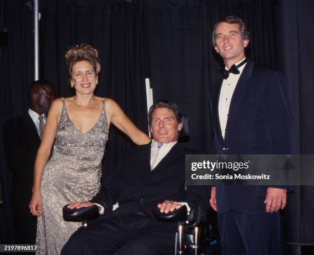 Dana Reeve, Christopher Reeve and Robert Kennedy Jr. Attend the GQ's 2nd Annual "Men of the Year" Awards at Radio City Music Hall in New York City on...
