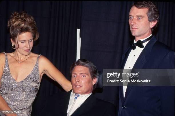 Dana Reeve, Christopher Reeve and Robert Kennedy Jr. Attend the GQ's 2nd Annual "Men of the Year" Awards at Radio City Music Hall in New York City on...