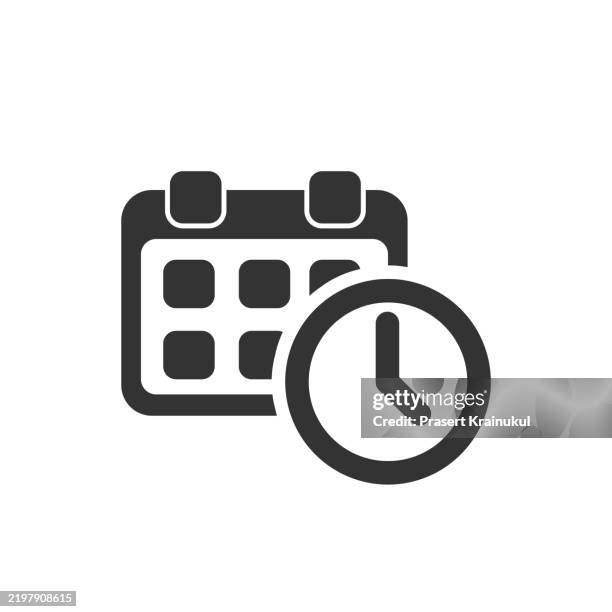 calendar deadline icon. - countdown stock-fotos und bilder