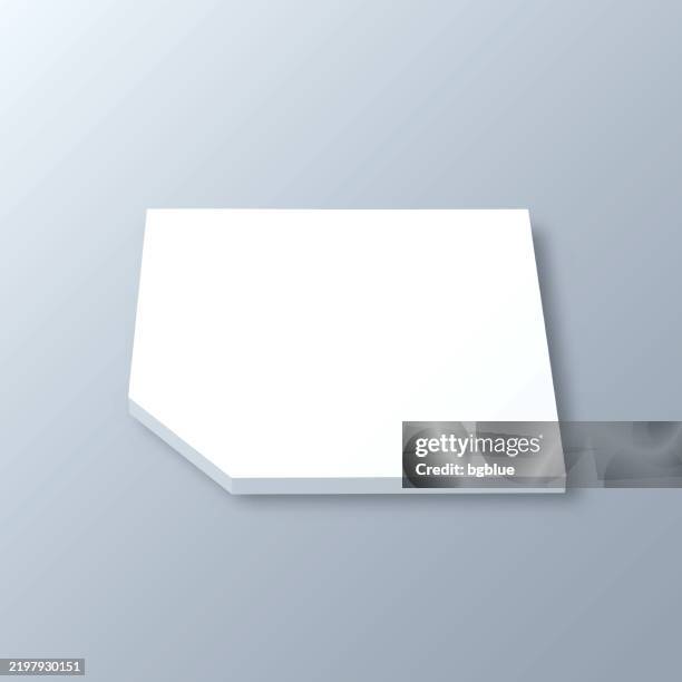 potter county, pennsylvania. 3d map on gray background - potter stock illustrations