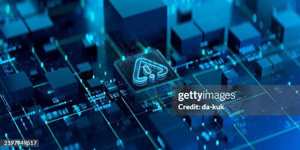 Modern Cybersecurity Visualization Depicting a Digital Network Threat Alert Modern Cybersecurity Visualization Depicting a Digital Network Threat Alert