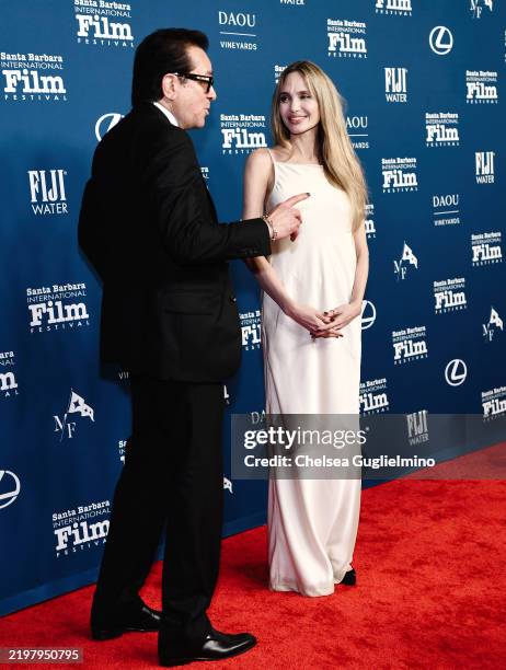 Roger Durling, Executive Director, SBIFF and Angelina Jolie attend the Maltin Modern Master Award Honoring Angelina Jolie during 40th Annual Santa...