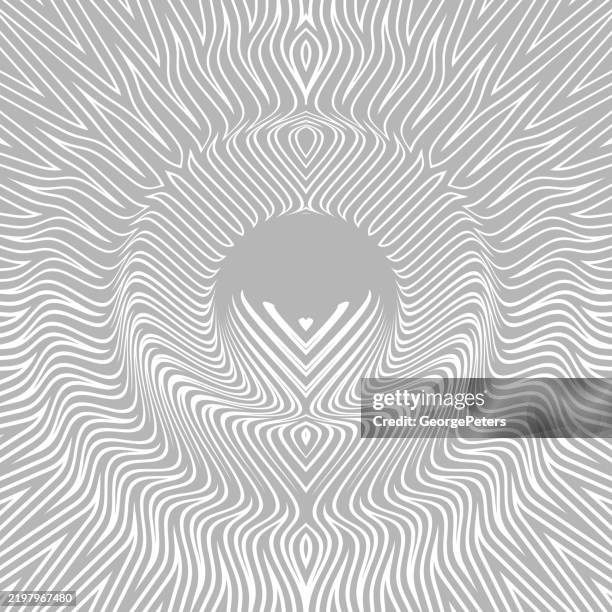 psychedelic circles frame – border with sunbeams - virtual therapy stock illustrations