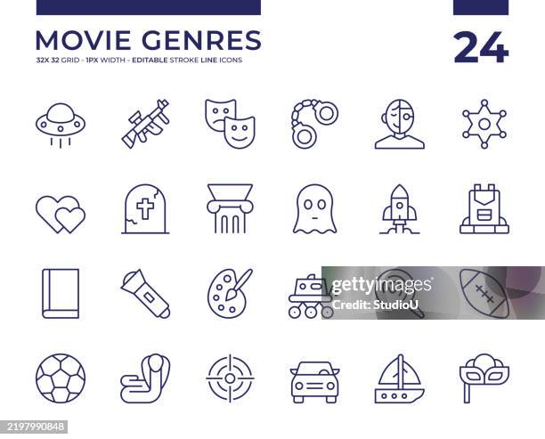 ilustraciones, imágenes clip art, dibujos animados e iconos de stock de movie genres - actor icon