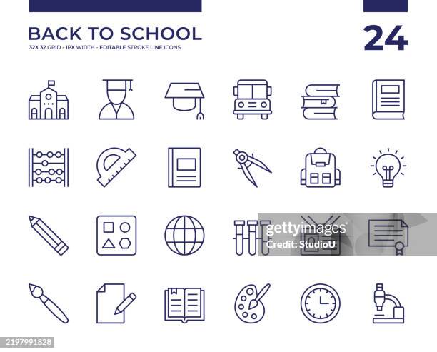 back to school - primary school maths stock illustrations