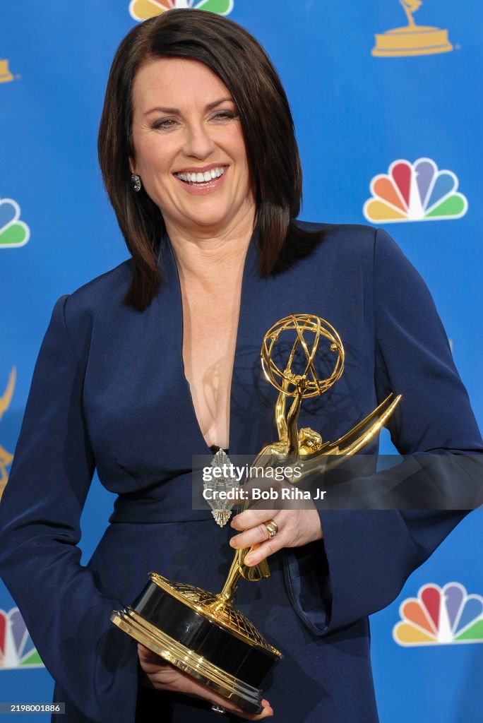 Actress Megan Mullally At Emmy Awards