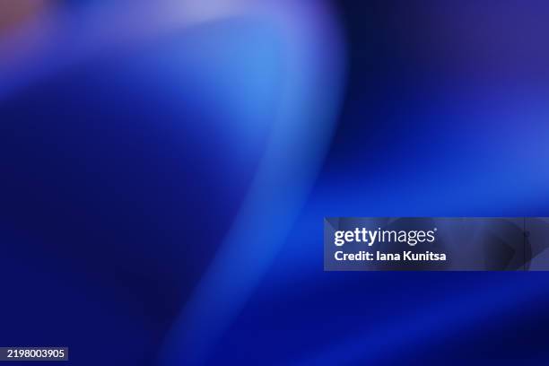abstract smooth bright navy blue light gradient texture background. futuristic 3d pattern. design element. copy space, place for text. neon empty, blank banner. - azul marino fotografías e imágenes de stock