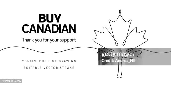 Buy Canadian Design, Maple Leaf Single Line Drawing Buy Canadian Design, Maple Leaf Single Line Drawing