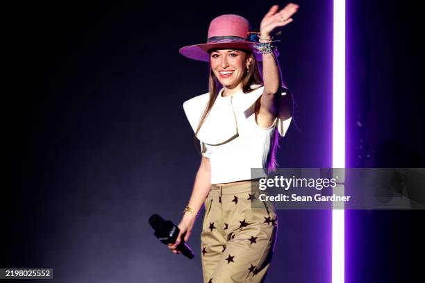 Artist Lauren Daigle participates in a moderated conversation with Apple Music Radio’s Nadeska Alexis and Ebro Darden during the Super Bowl LIX...