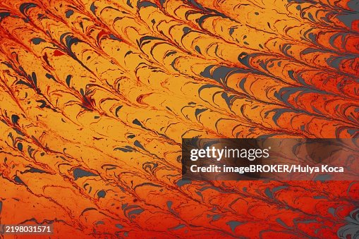 Ebru marble conch effect surface pattern design for print Ebru marble conch effect surface pattern design for print