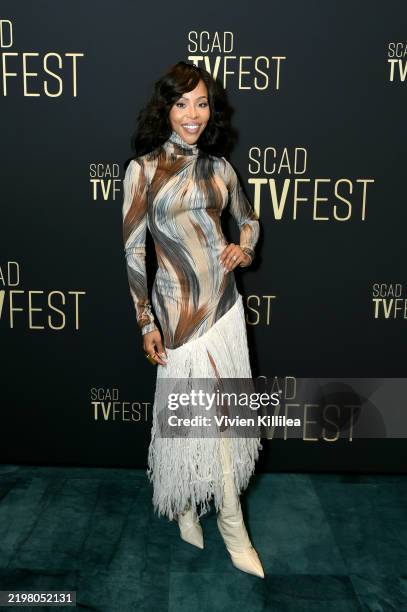Smith attends Tyler Perry's "Sistas" Q&A during the 13th SCAD TVfest on February 06, 2025 in Atlanta, Georgia.
