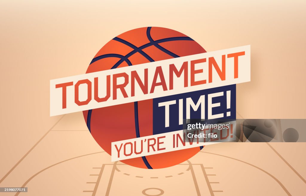 Basketball Tournament Court Background