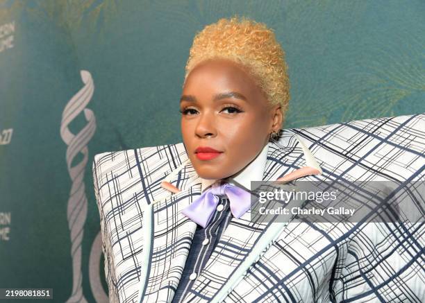 Janelle Monáe attends the 27th Costume Designers Guild Awards at Wilshire Ebell Theatre on February 06, 2025 in Los Angeles, California.