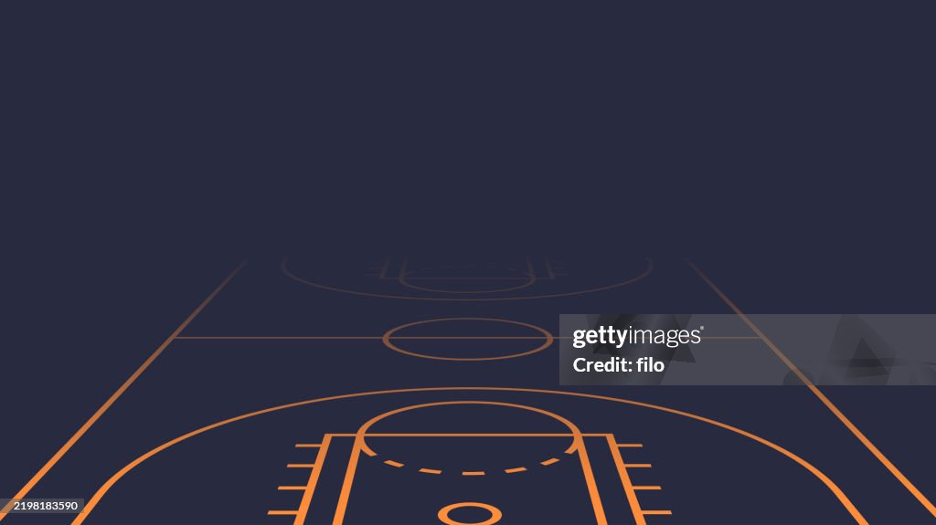 Basketball Game Court Background