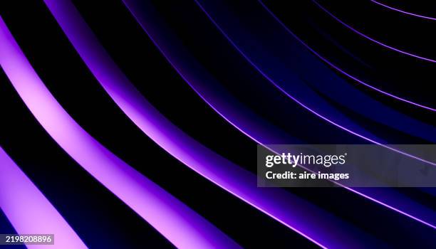 abstract purple and black curved lines background - onde sinusoïdale photos et images de collection
